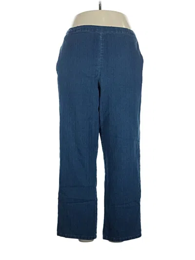 Pre-owned Alfred Dunner Casual Pants In Blue