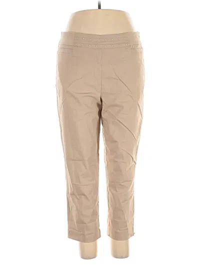 Pre-owned Alfred Dunner Casual Pants In Brown