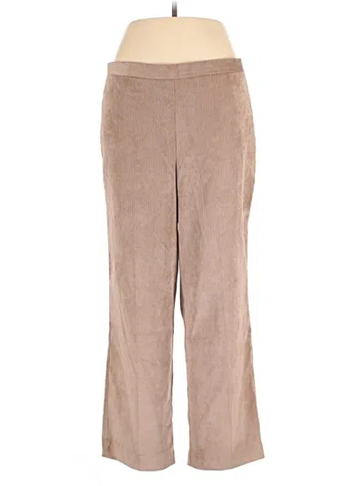 Pre-owned Alfred Dunner Casual Pants In Brown