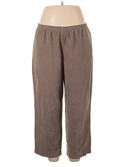 Pre-owned Alfred Dunner Casual Pants In Brown