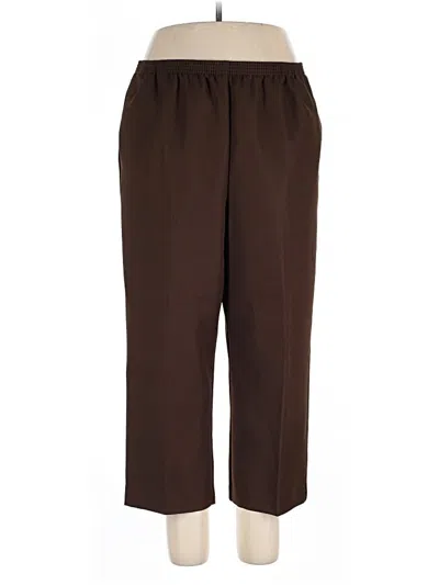 Pre-owned Alfred Dunner Casual Pants In Brown
