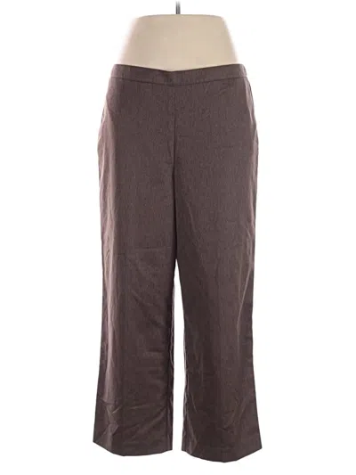 Pre-owned Alfred Dunner Casual Pants In Brown