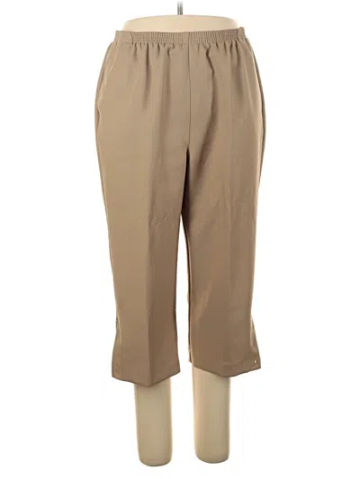 Pre-owned Alfred Dunner Casual Pants In Brown