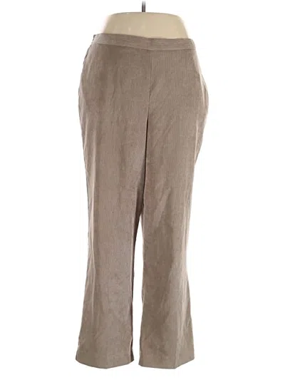 Pre-owned Alfred Dunner Casual Pants In Brown