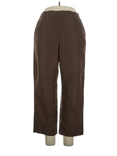 Pre-owned Alfred Dunner Casual Pants In Brown