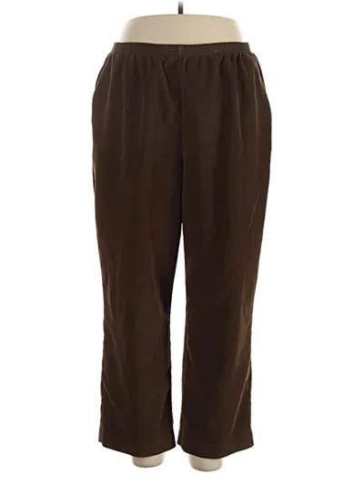 Pre-owned Alfred Dunner Casual Pants In Brown