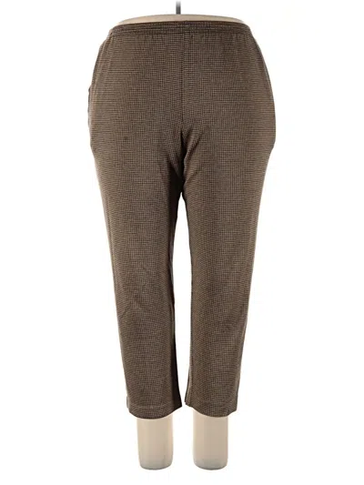 Pre-owned Alfred Dunner Casual Pants In Brown