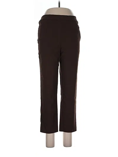 Pre-owned Alfred Dunner Casual Pants In Brown