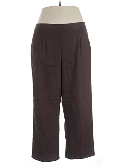 Pre-owned Alfred Dunner Casual Pants In Brown