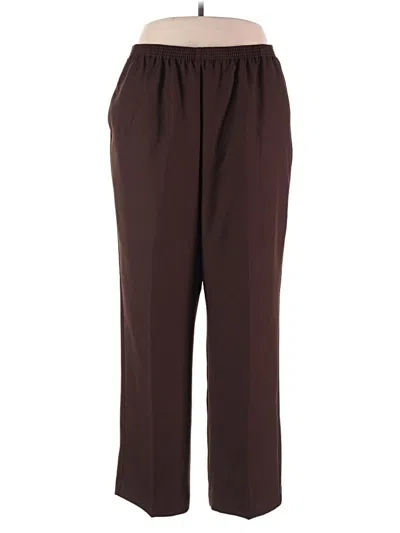 Alfred Dunner Casual Pants In Brown