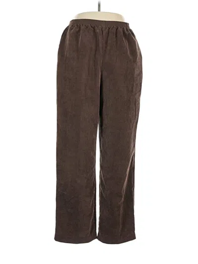 Pre-owned Alfred Dunner Casual Pants In Brown