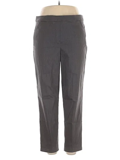 Pre-owned Alfred Dunner Casual Pants In Gray
