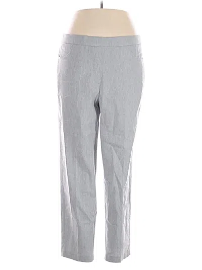 Pre-owned Alfred Dunner Casual Pants In Gray