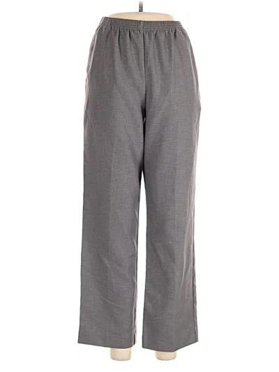 Pre-owned Alfred Dunner Casual Pants In Gray