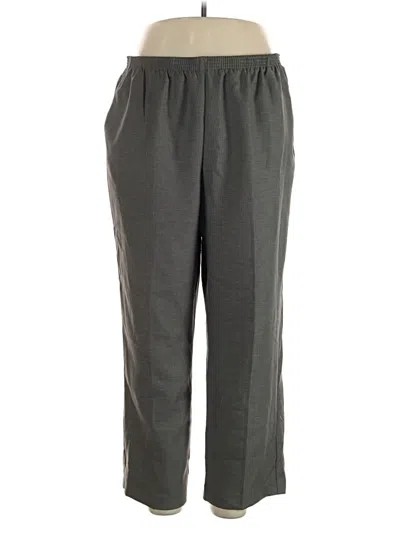 Pre-owned Alfred Dunner Casual Pants In Gray