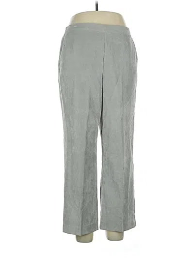 Pre-owned Alfred Dunner Casual Pants In Gray