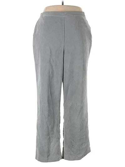 Pre-owned Alfred Dunner Casual Pants In Gray