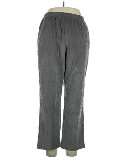 Pre-owned Alfred Dunner Casual Pants In Gray