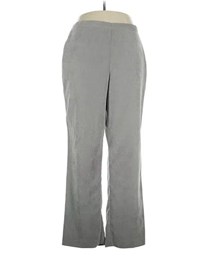 Pre-owned Alfred Dunner Casual Pants In Gray