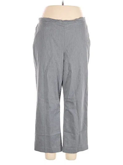 Pre-owned Alfred Dunner Casual Pants In Gray