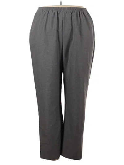 Pre-owned Alfred Dunner Casual Pants In Gray