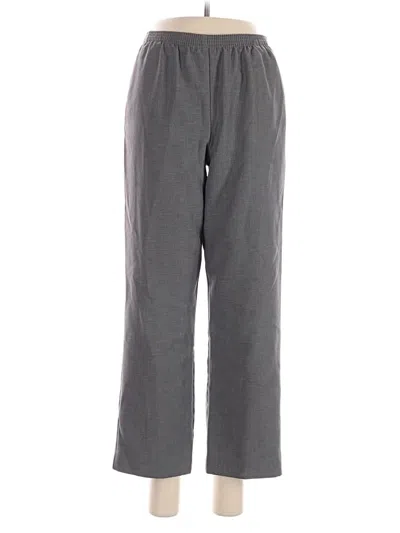 Pre-owned Alfred Dunner Casual Pants In Gray