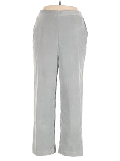 Pre-owned Alfred Dunner Casual Pants In Gray