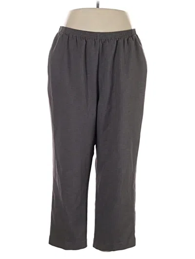 Pre-owned Alfred Dunner Casual Pants In Gray