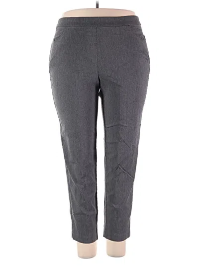 Pre-owned Alfred Dunner Casual Pants In Gray