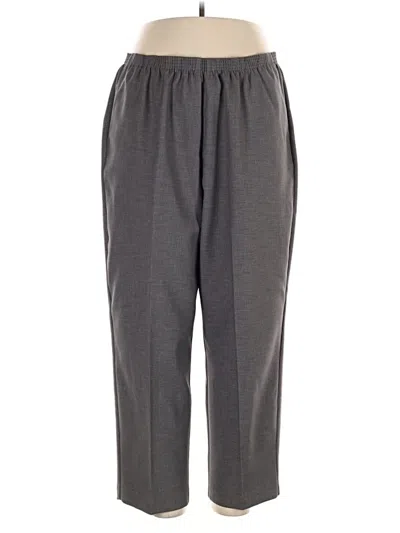 Pre-owned Alfred Dunner Casual Pants In Gray