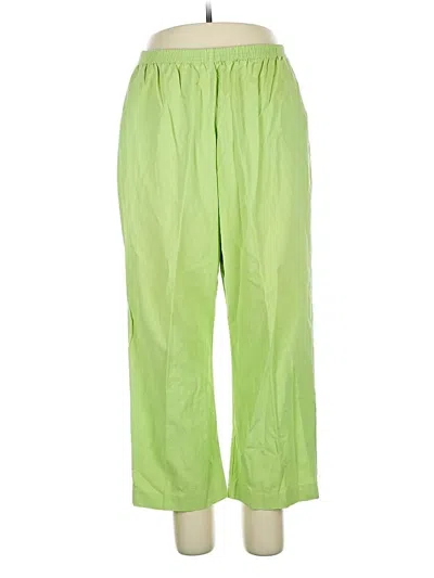 Pre-owned Alfred Dunner Casual Pants In Green