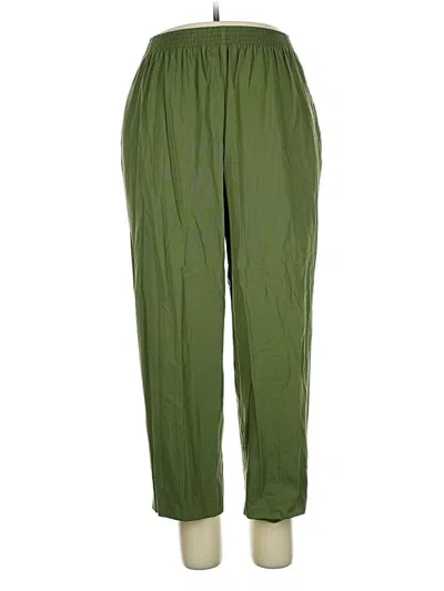 Pre-owned Alfred Dunner Casual Pants In Green