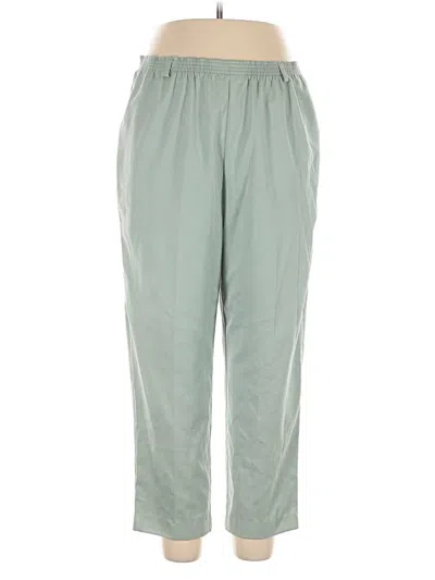 Pre-owned Alfred Dunner Casual Pants In Green