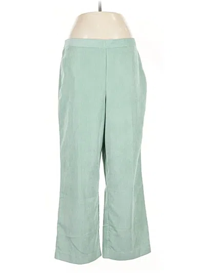 Pre-owned Alfred Dunner Casual Pants In Green