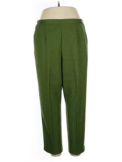 Pre-owned Alfred Dunner Casual Pants In Green