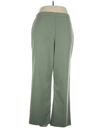 Pre-owned Alfred Dunner Casual Pants In Green