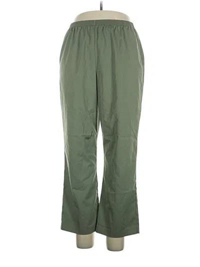 Pre-owned Alfred Dunner Casual Pants In Green