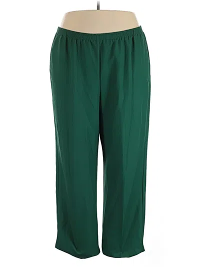 Pre-owned Alfred Dunner Casual Pants In Green