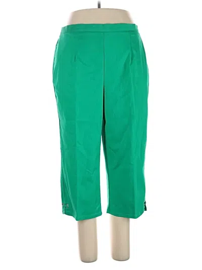 Alfred Dunner Casual Pants In Green