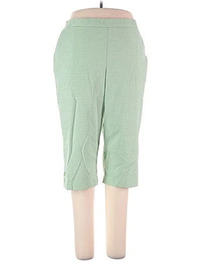 Pre-owned Alfred Dunner Casual Pants In Green