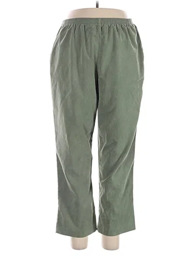 Pre-owned Alfred Dunner Casual Pants In Green