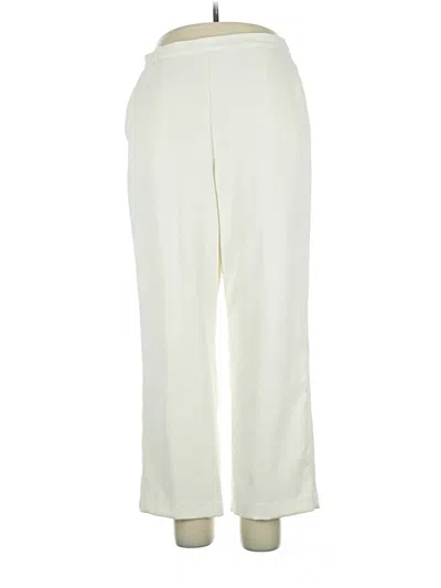 Pre-owned Alfred Dunner Casual Pants In Ivory
