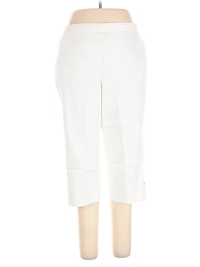 Pre-owned Alfred Dunner Casual Pants In Ivory