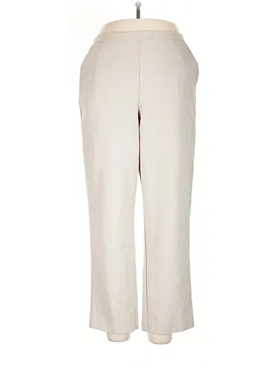 Pre-owned Alfred Dunner Casual Pants In Ivory