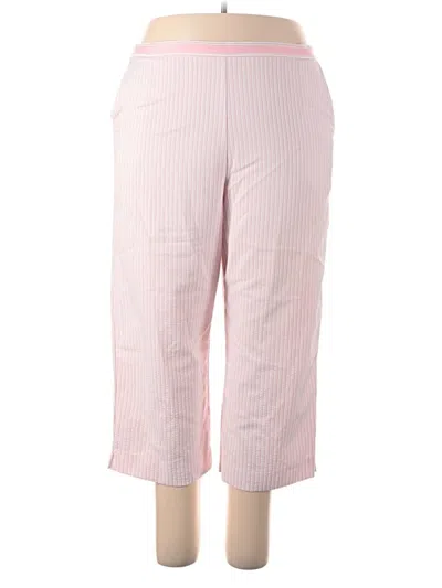 Pre-owned Alfred Dunner Casual Pants In Pink
