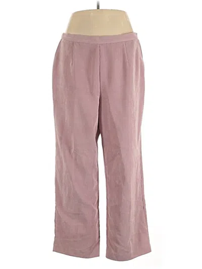 Pre-owned Alfred Dunner Casual Pants In Pink