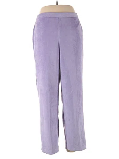 Alfred Dunner Casual Pants In Purple