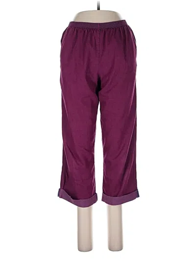 Pre-owned Alfred Dunner Casual Pants In Purple