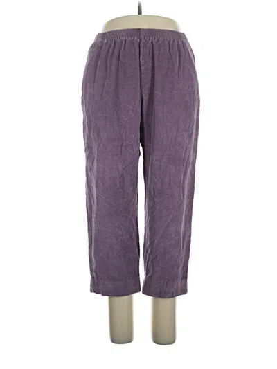 Pre-owned Alfred Dunner Casual Pants In Purple