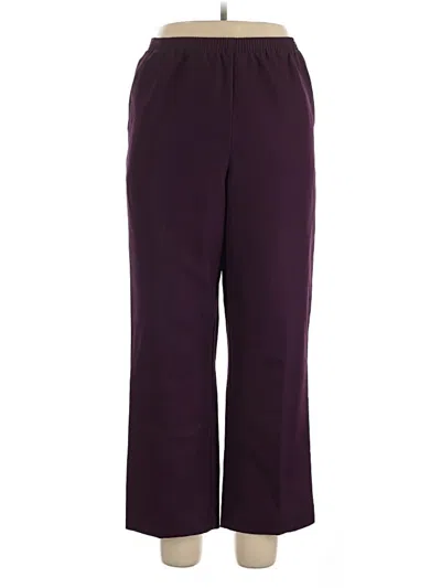 Pre-owned Alfred Dunner Casual Pants In Purple
